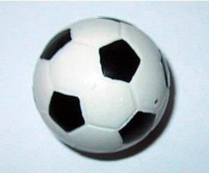 Spielball schwarz-weiss Muster