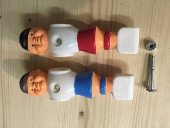 Spielerfiguren mit Gesicht