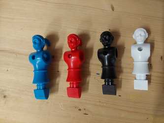 Spielerfigur Frau mit Gesicht